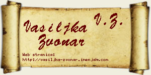 Vasiljka Zvonar vizit kartica